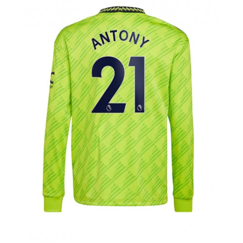 Manchester United Antony #21 Tredje Tröja 2022-23 Långärmad Manchester United Antony #21 Tredje Tröja 2022-23 Långärmad